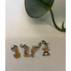 Disney‎ Charm Keychain Mickey Mouse Minnie Mouse Pluto Goofy